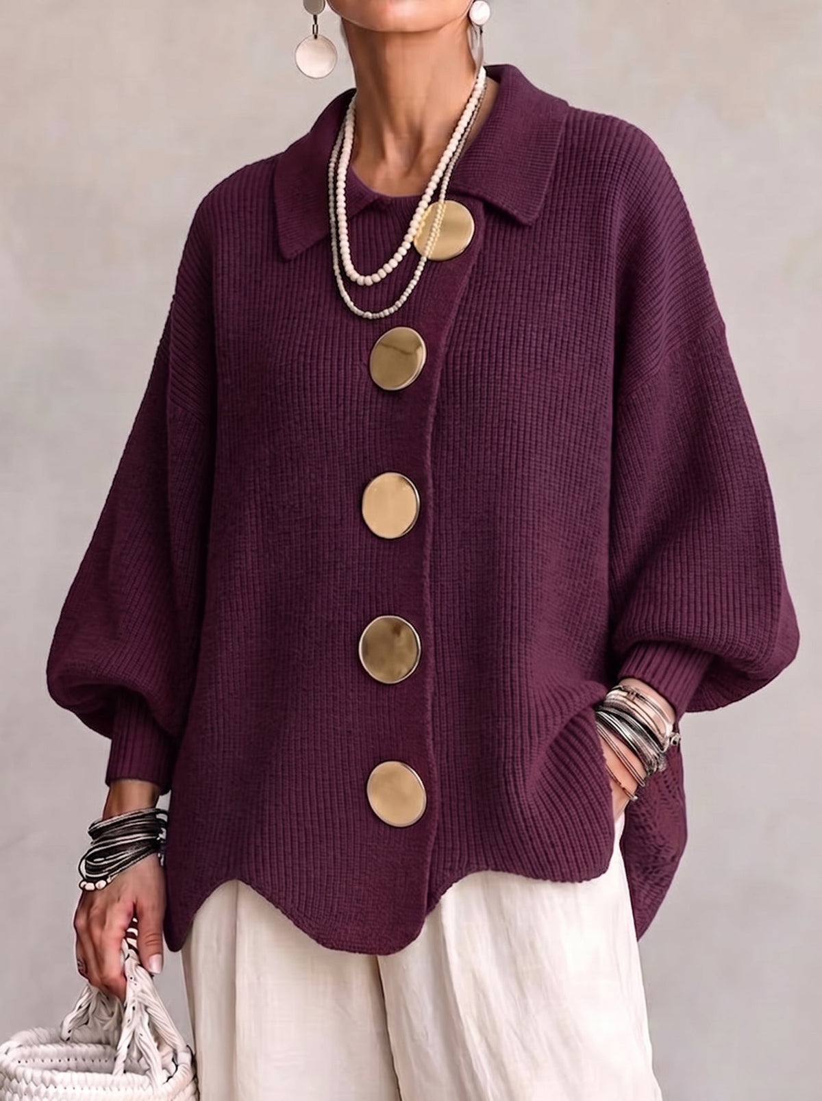 Loredana – Gold Milano Cardigan